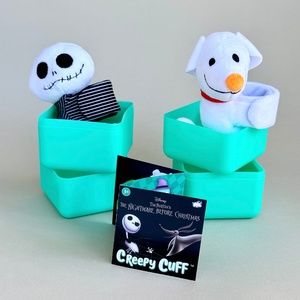 Jack Skellington + Zero Creepy Cutie Cuffs from Nightmare Before Christmas